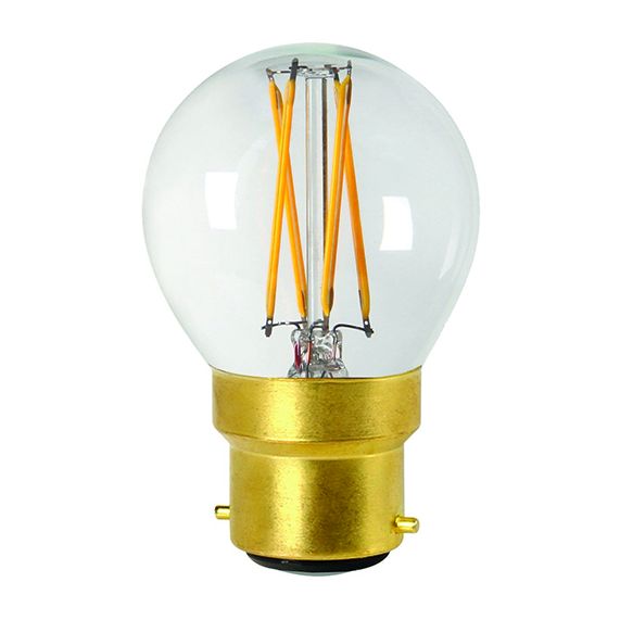 SPHÉRIQUE G45 FILAMENT LED 4W B22 2700K 360LM DIM. CL.