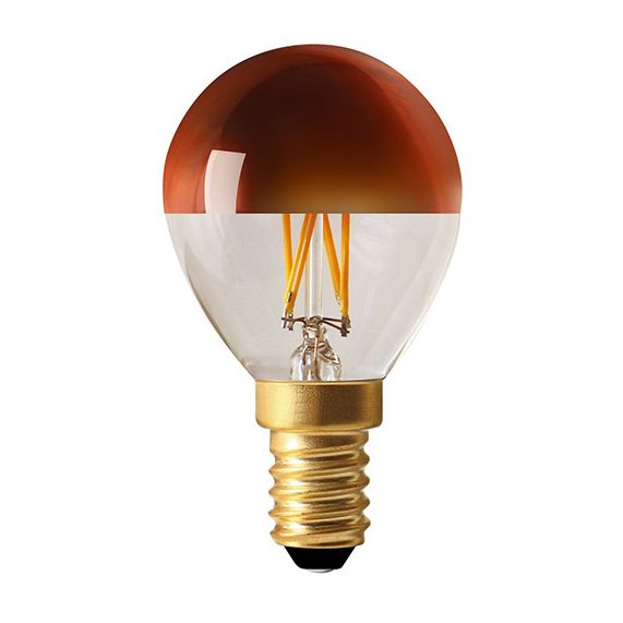 SPHÉRIQUE G45 FILAMENT LED CALOTTE BRONZE 4W E14 2700K 350LM DIM.